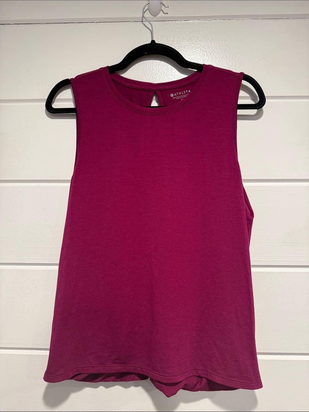 Athleta Deep Magenta Sleeveless Workout Tank.  Size - medium